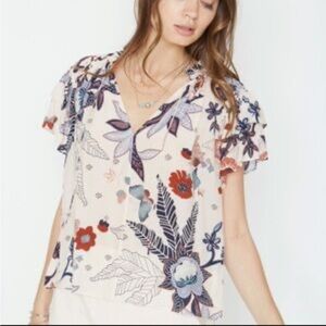 Caballero Floral Print Blouse